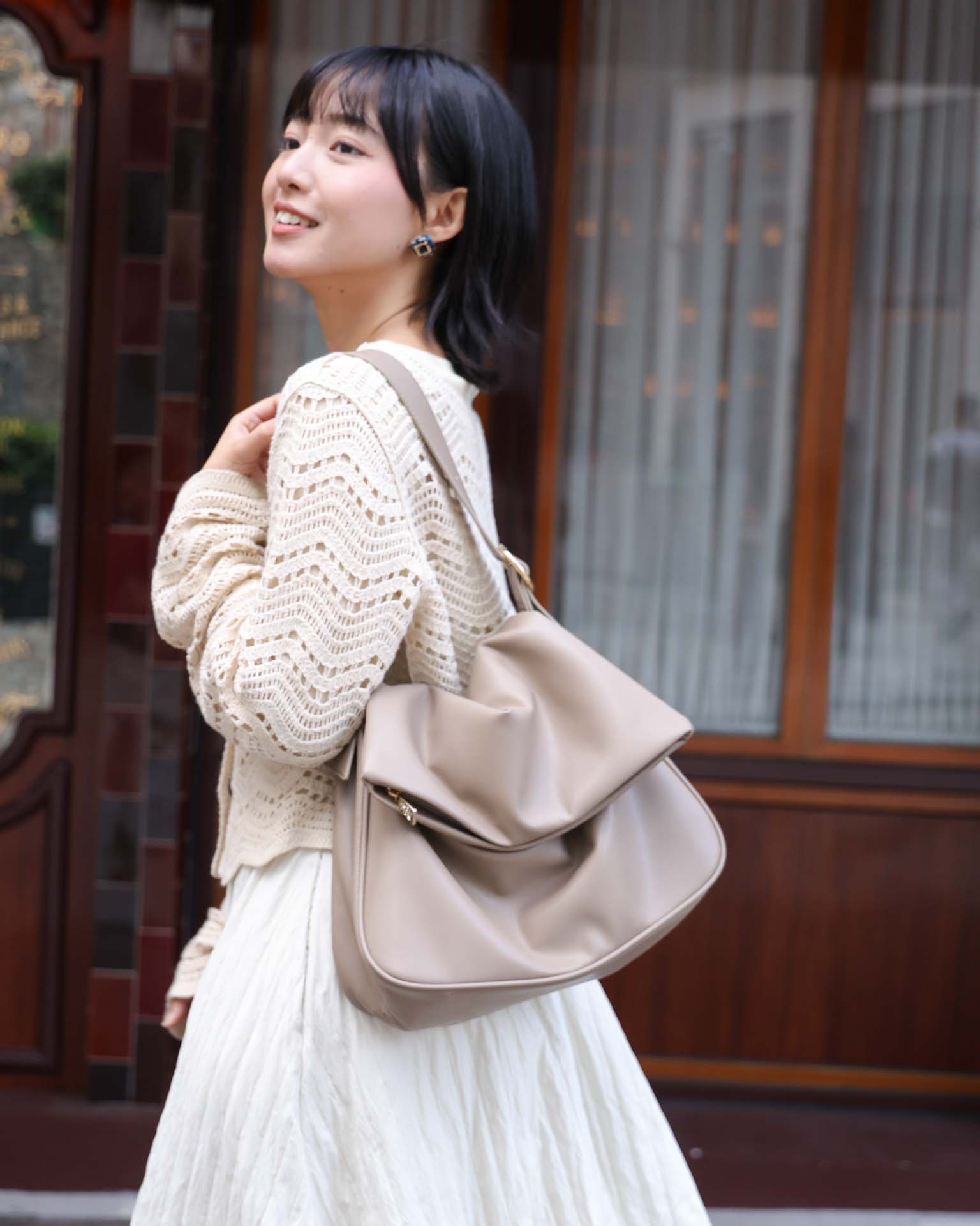 Sammy A4 長短帶兩用袋 電腦袋, 斜揹, 側揹, 上肩袋 灰泥色 